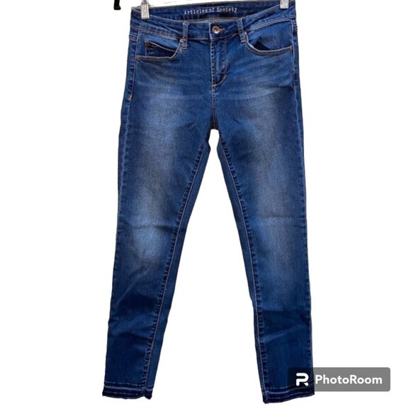 ARTICLES OF SOCIETY Released Hem Denim Jeans - size 26 - Picture 1 of 5